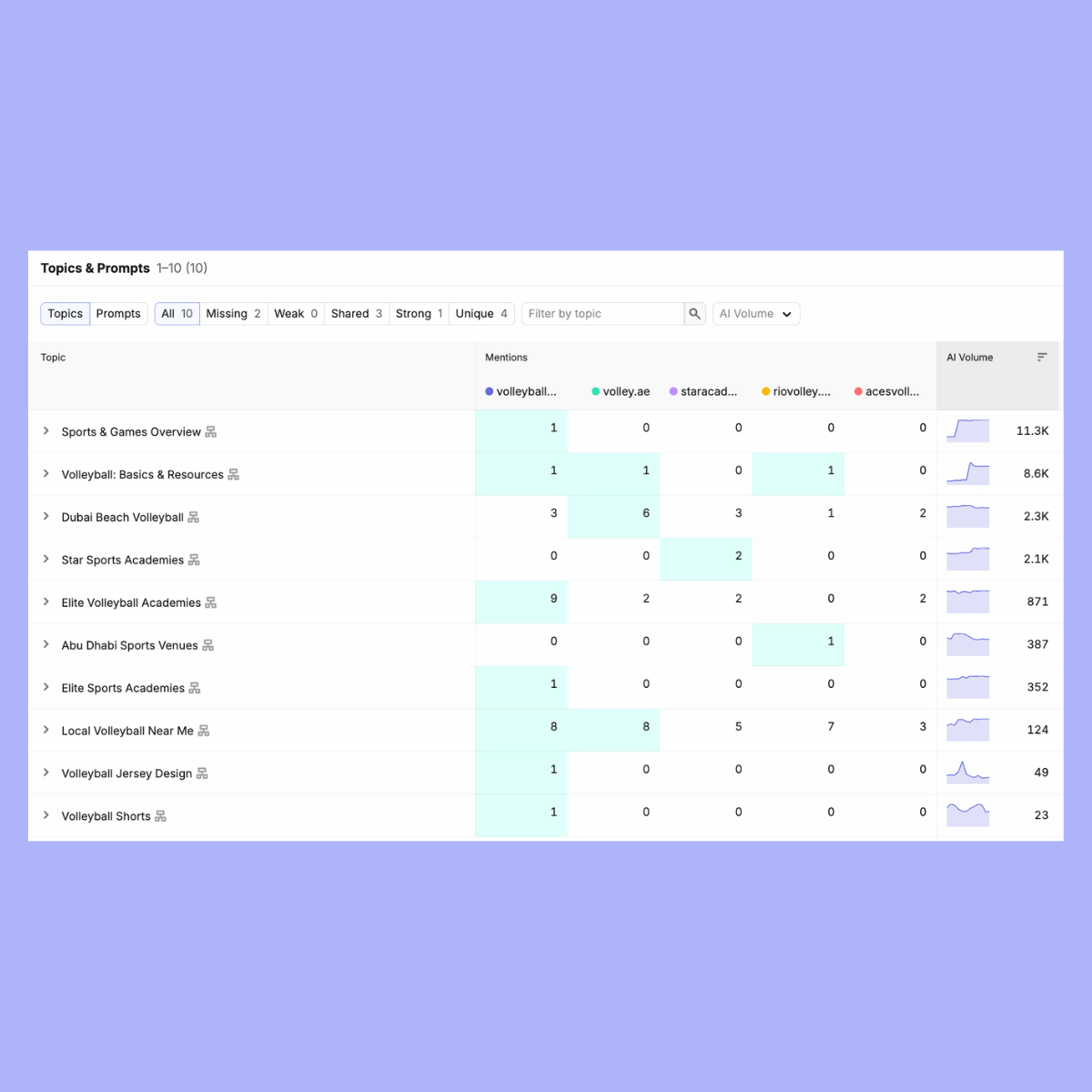 Combined paid and AI visibility reporting