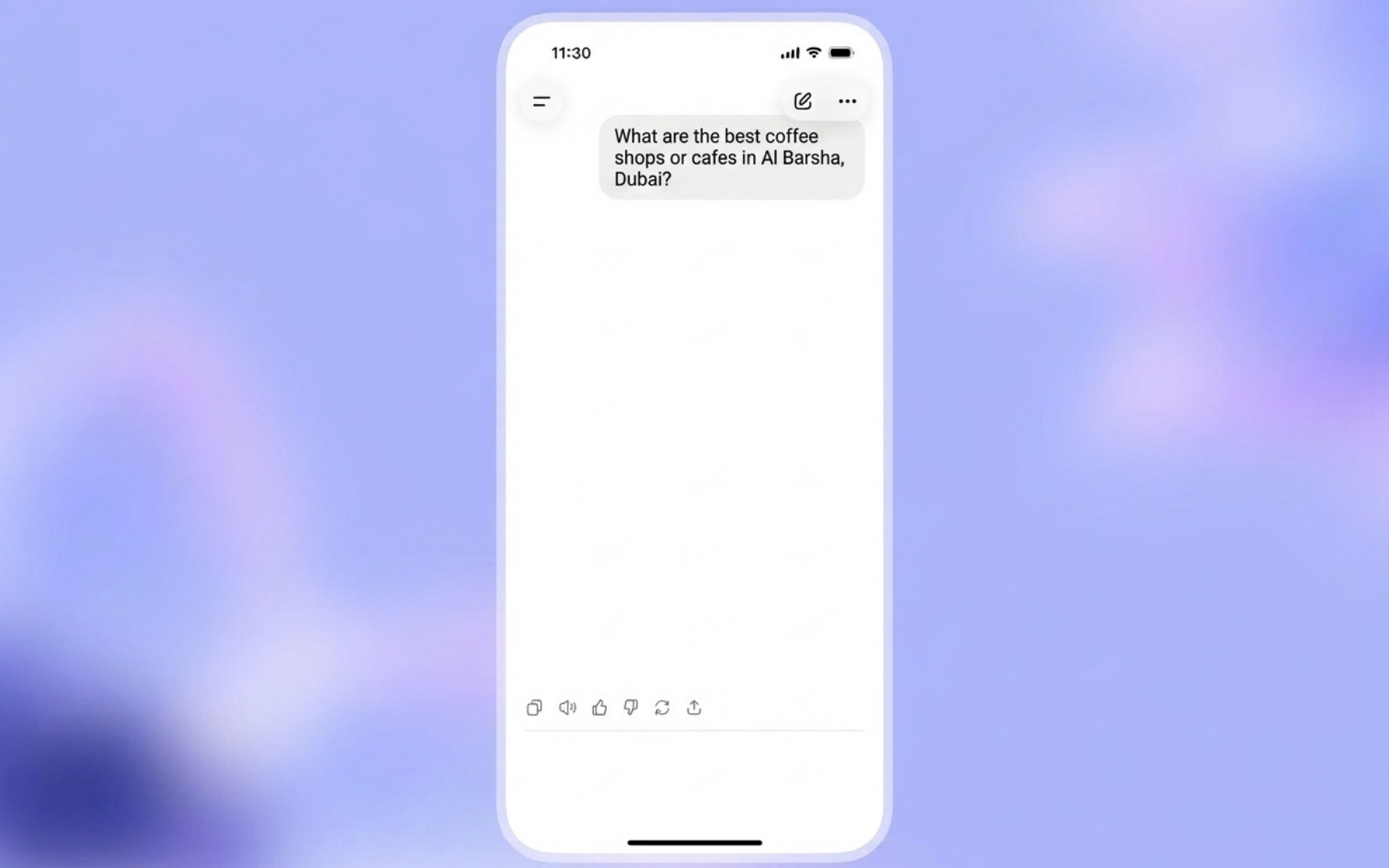 User asking ChatGPT a buying question